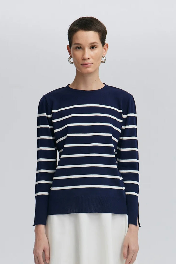 Striped Knit Sweater