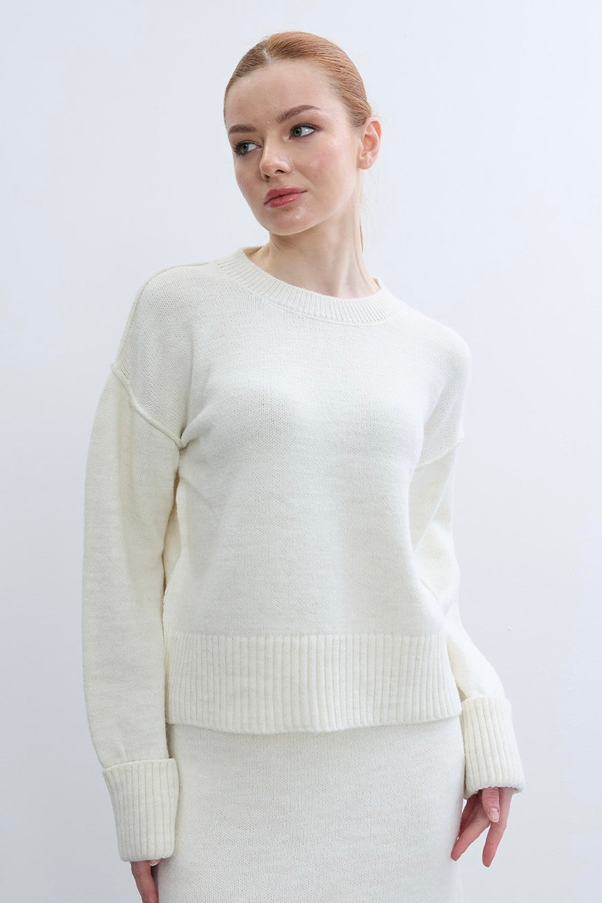 Soft Wool Textured Sweater