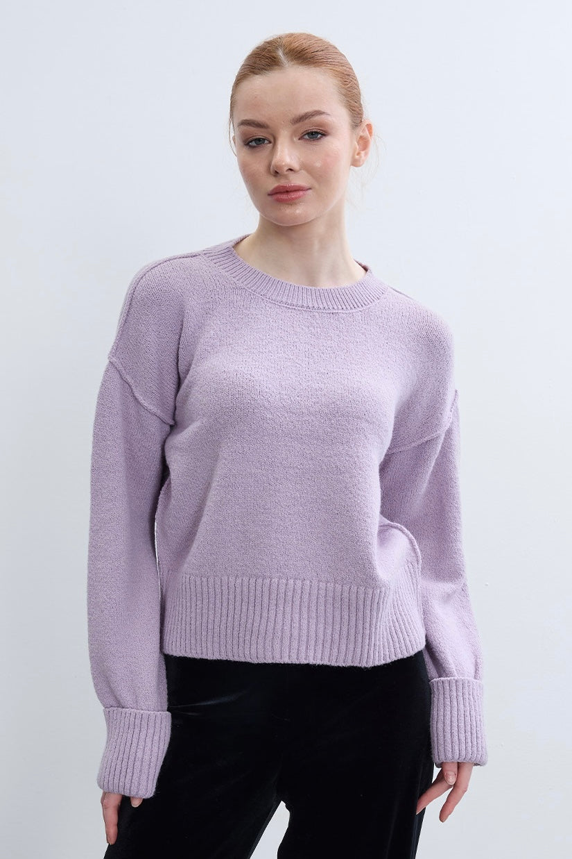 Soft Wool Textured Sweater