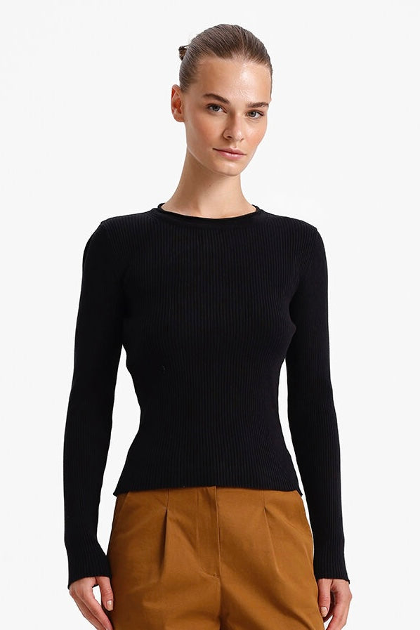 Viscose Crew Neck Sweater