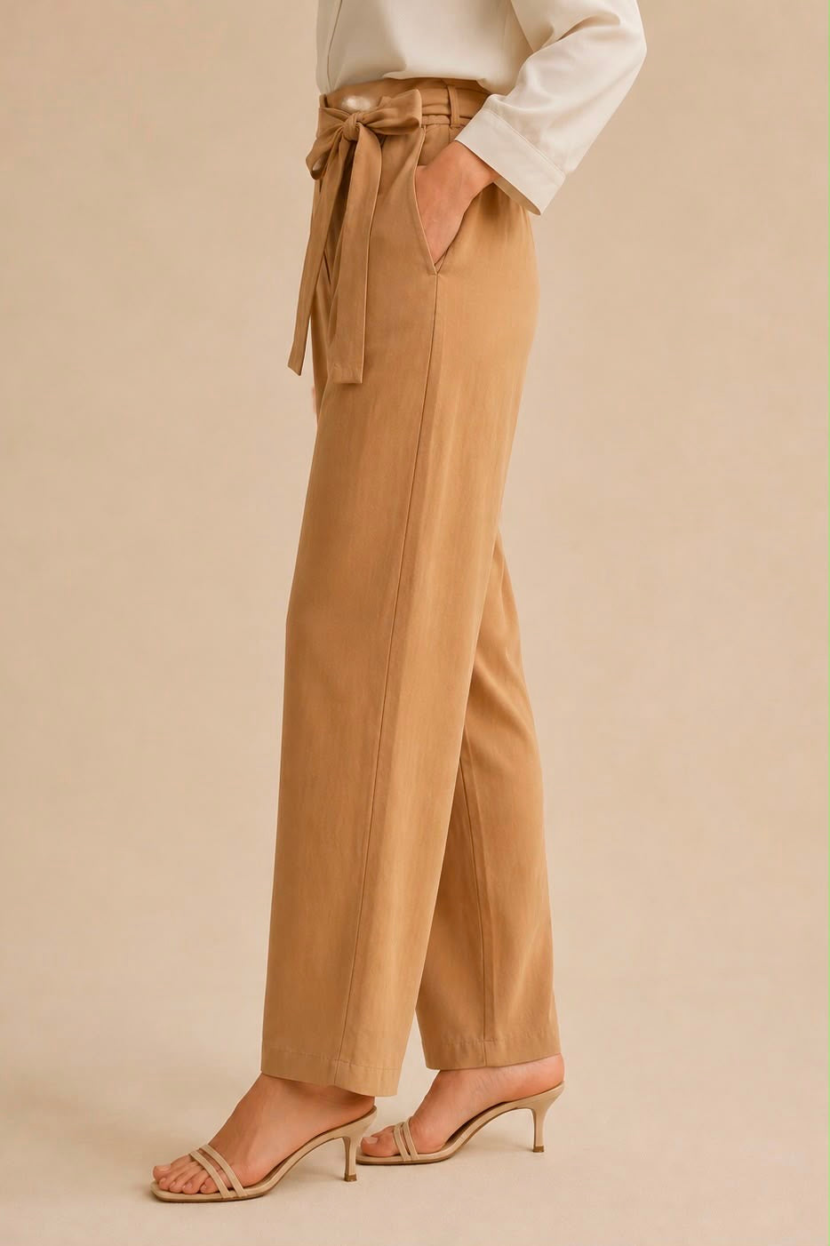 Casual Pants With Belt