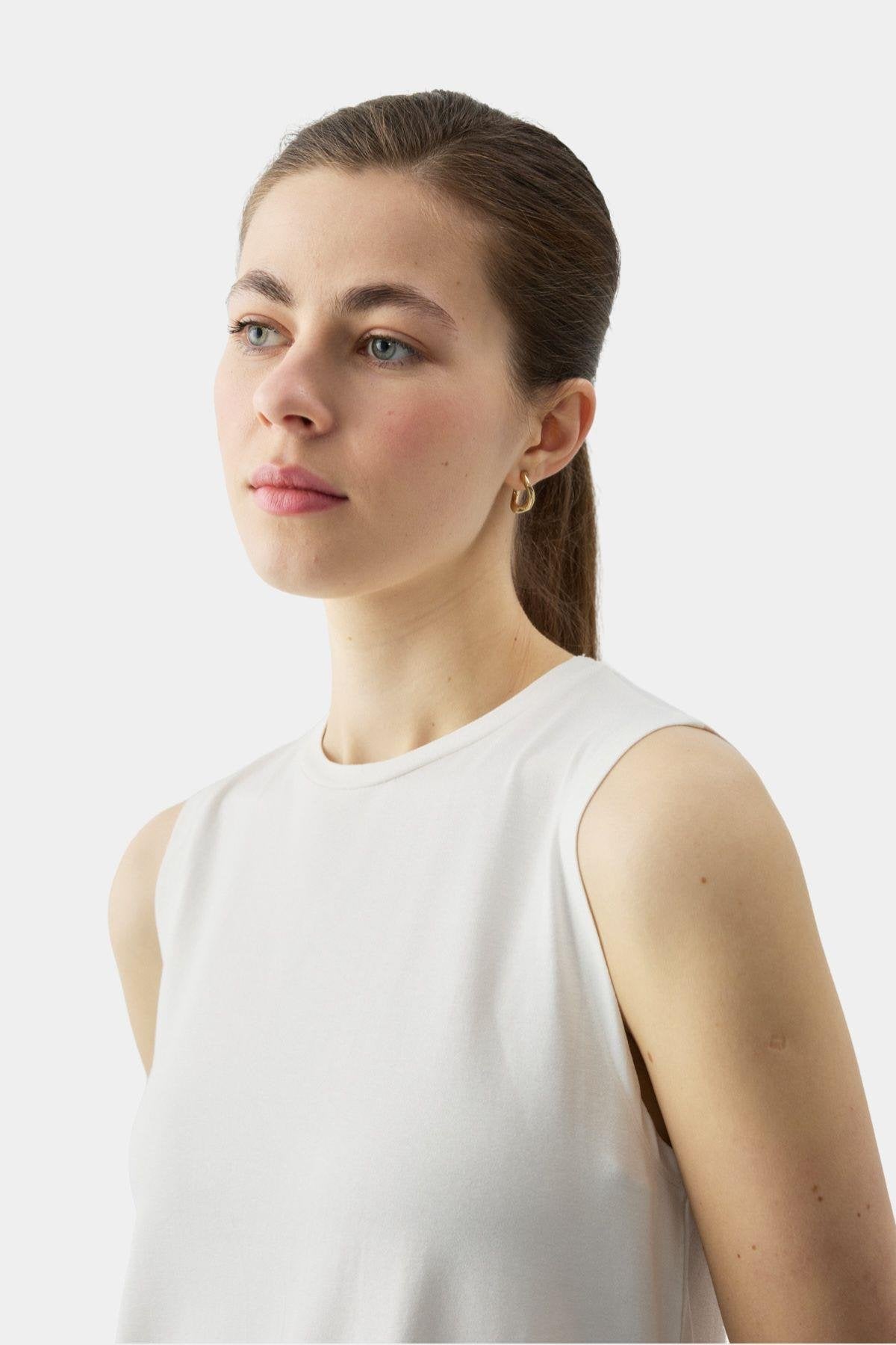 Soft Flow Sleeveless Long Top
