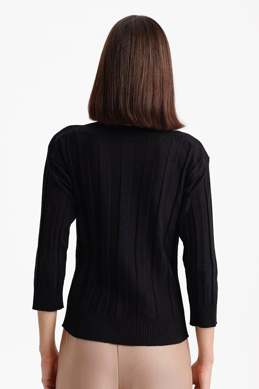 Three Quarter Sleeve Sweater