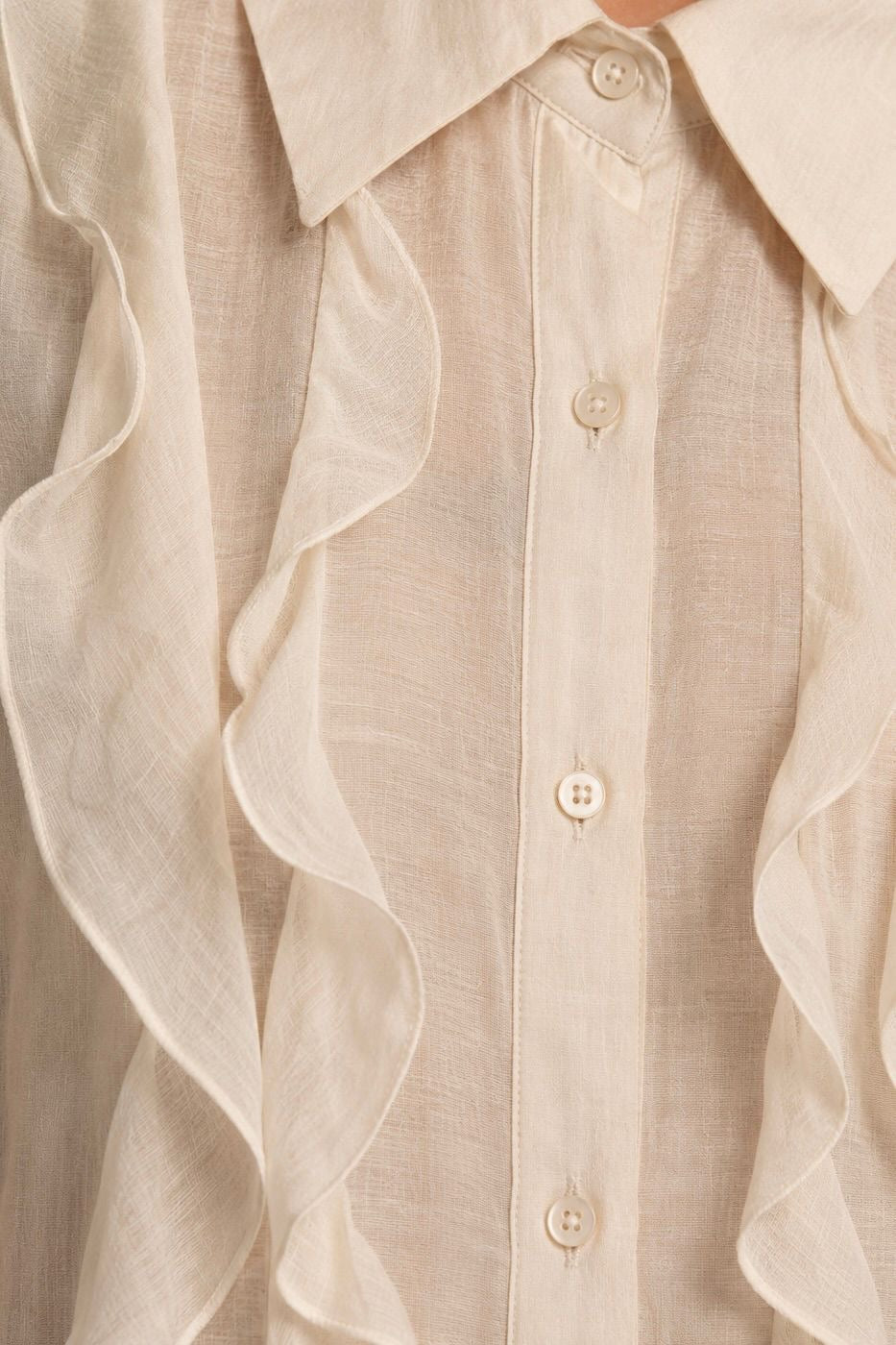 Classic Vertical Ruffle Shirt