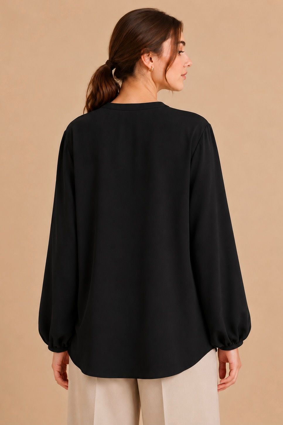 Button Detail Blouse