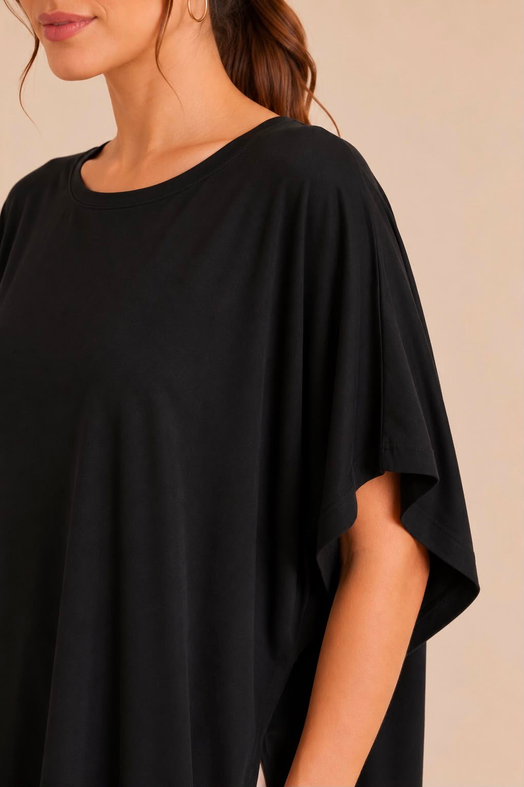 Short Sleeves Plain Blouse