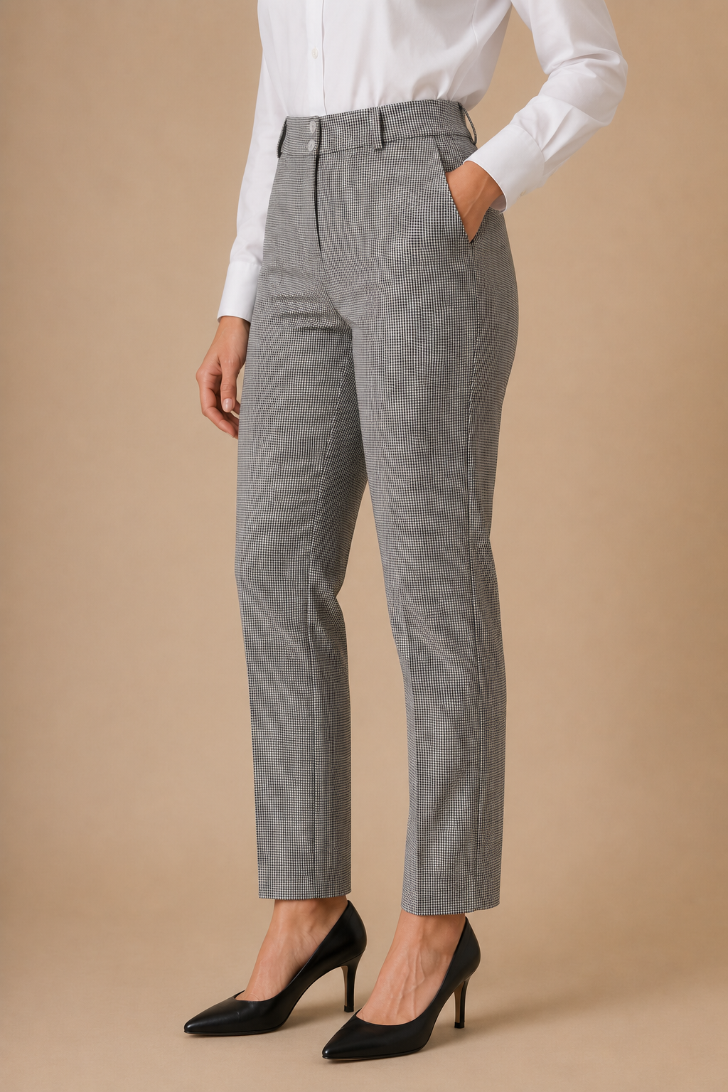Caro Straight Pants With Buttons