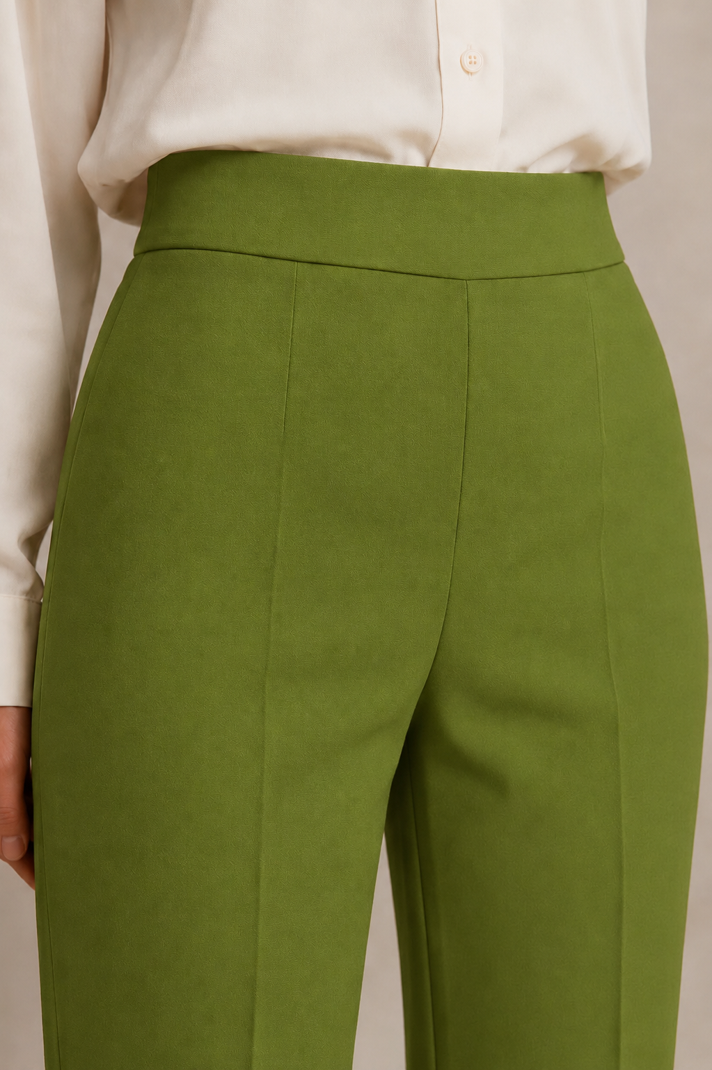 High-Waisted Tailored Pants