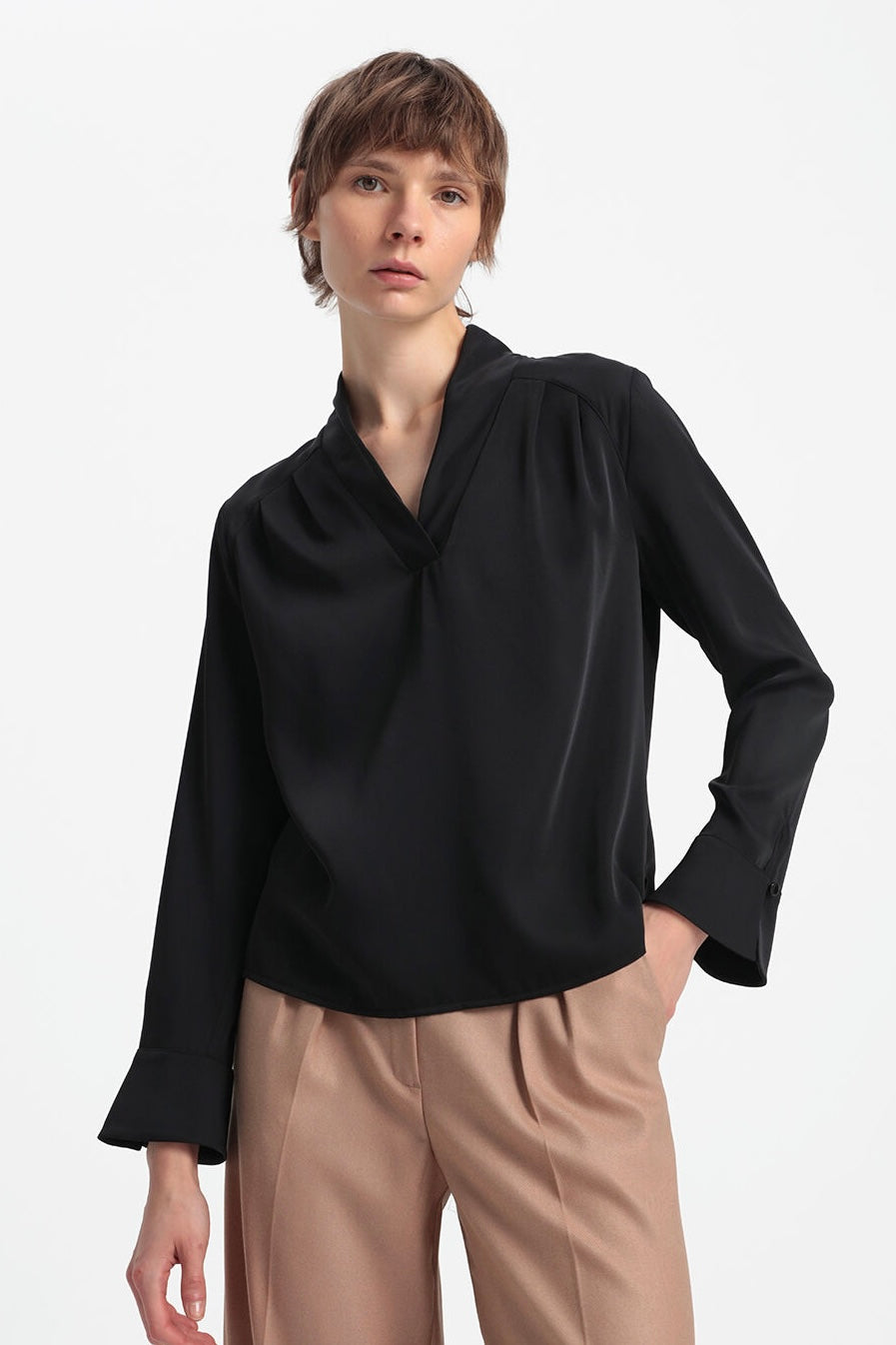 Pleated Detailed Top