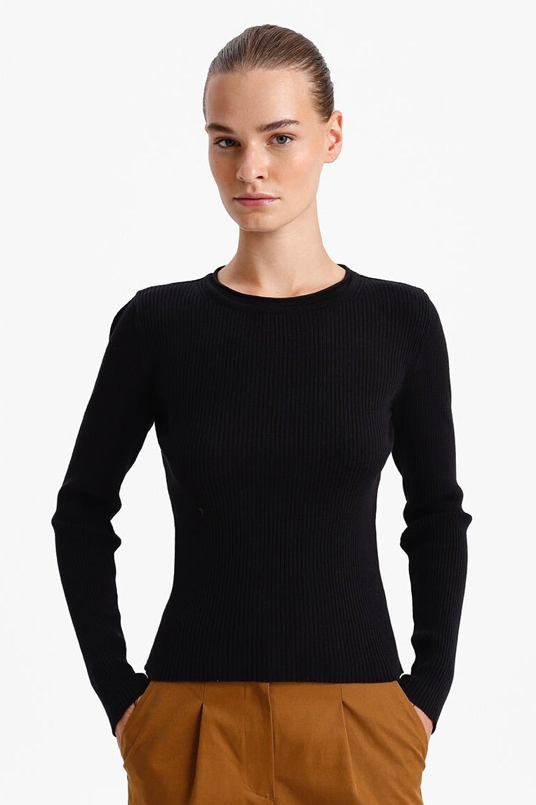 Viscose Crew Neck Sweater