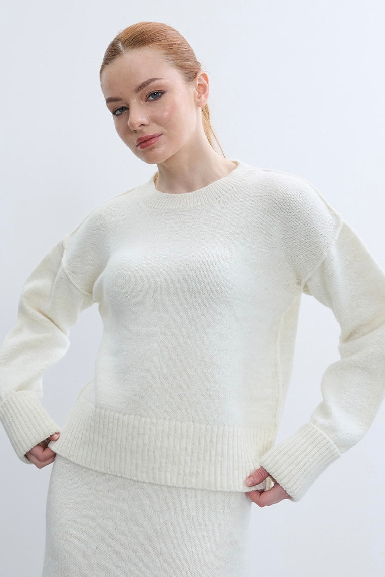 Soft Wool Textured Sweater