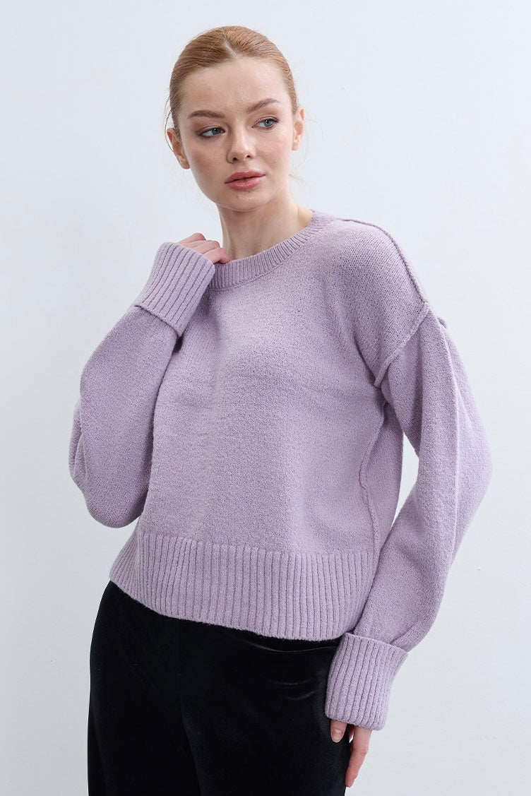 Soft Wool Textured Sweater