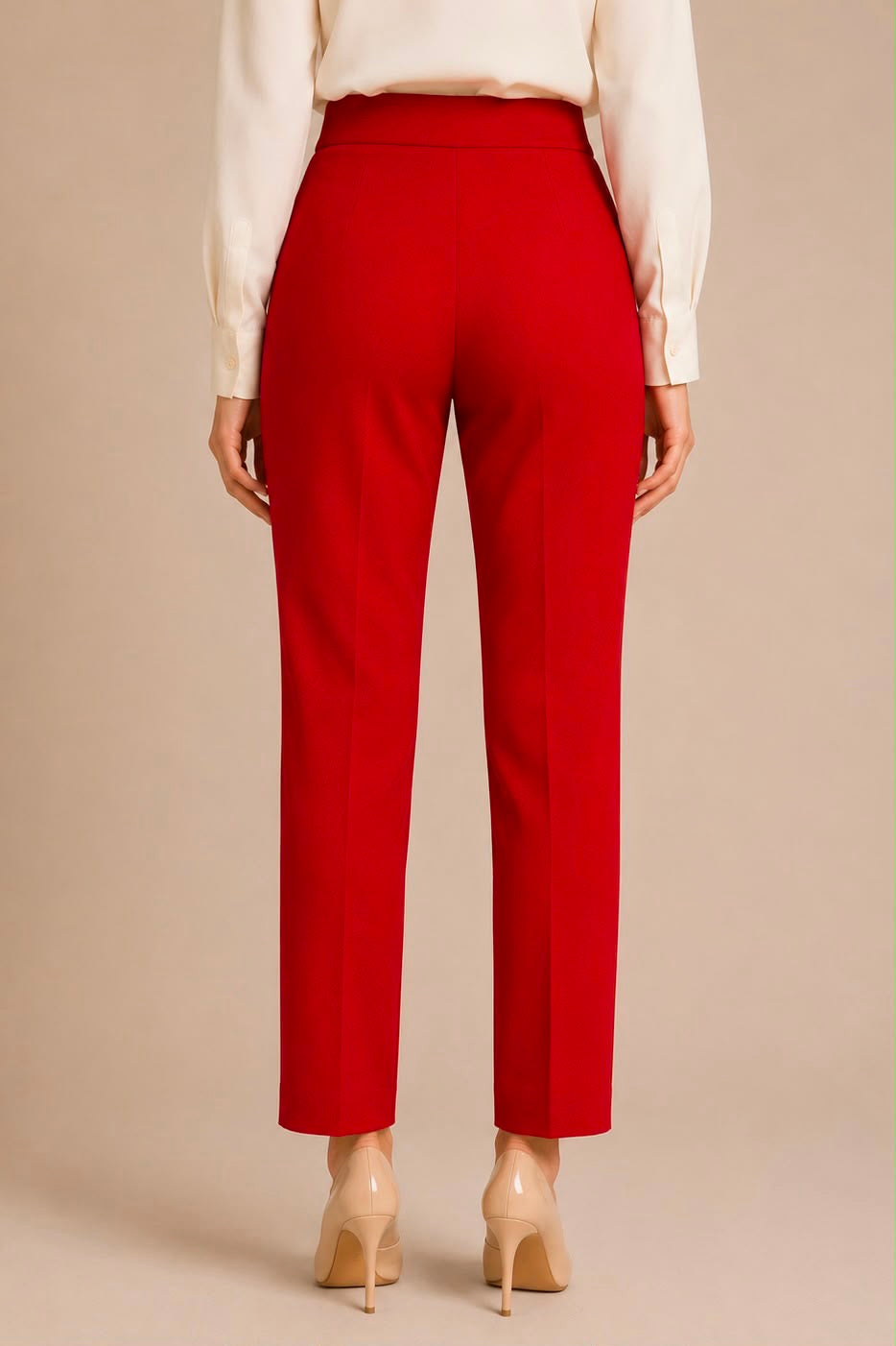 High-Waisted Tailored Pants