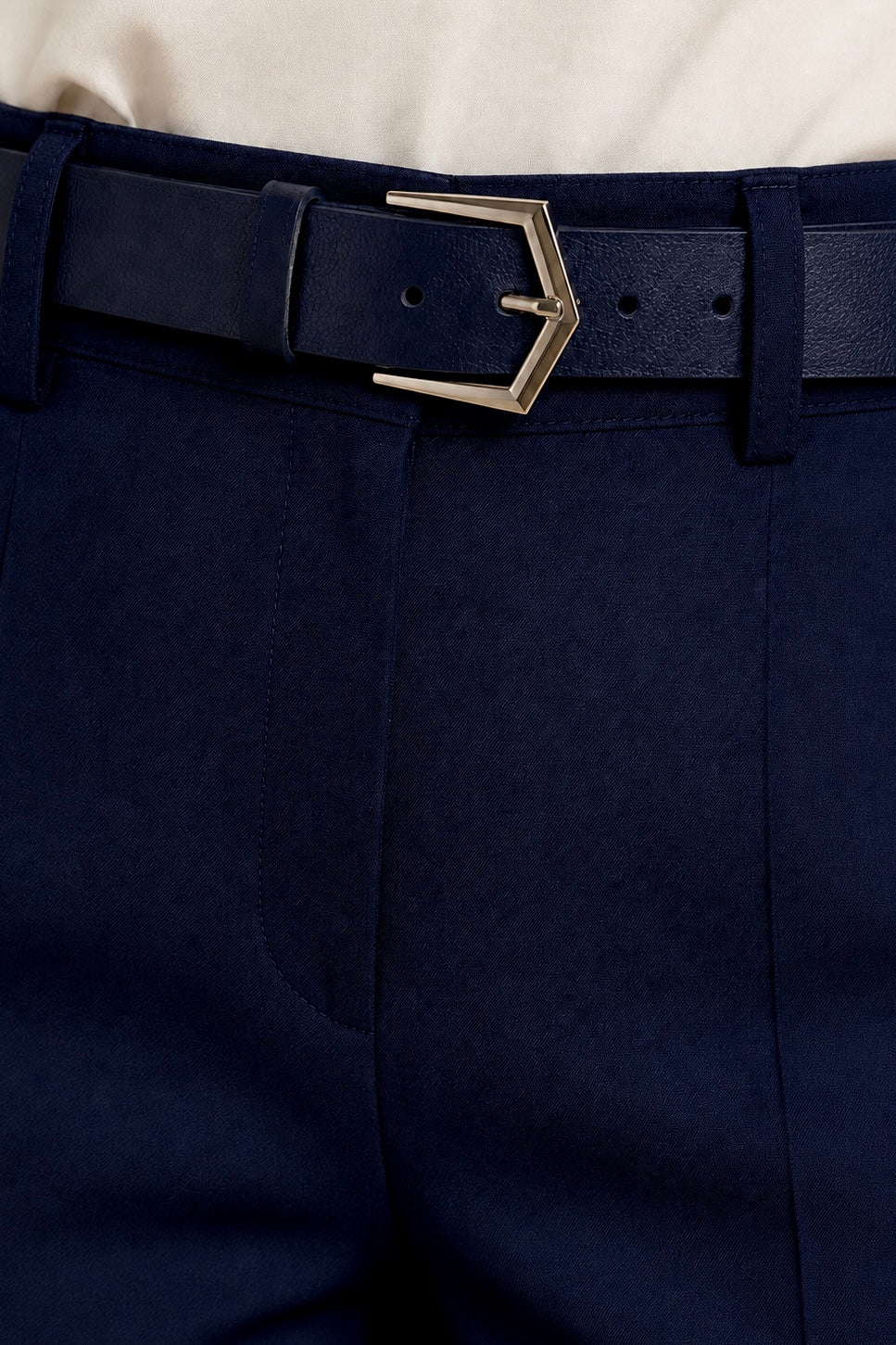 Classic High Waist Trousers with Belt