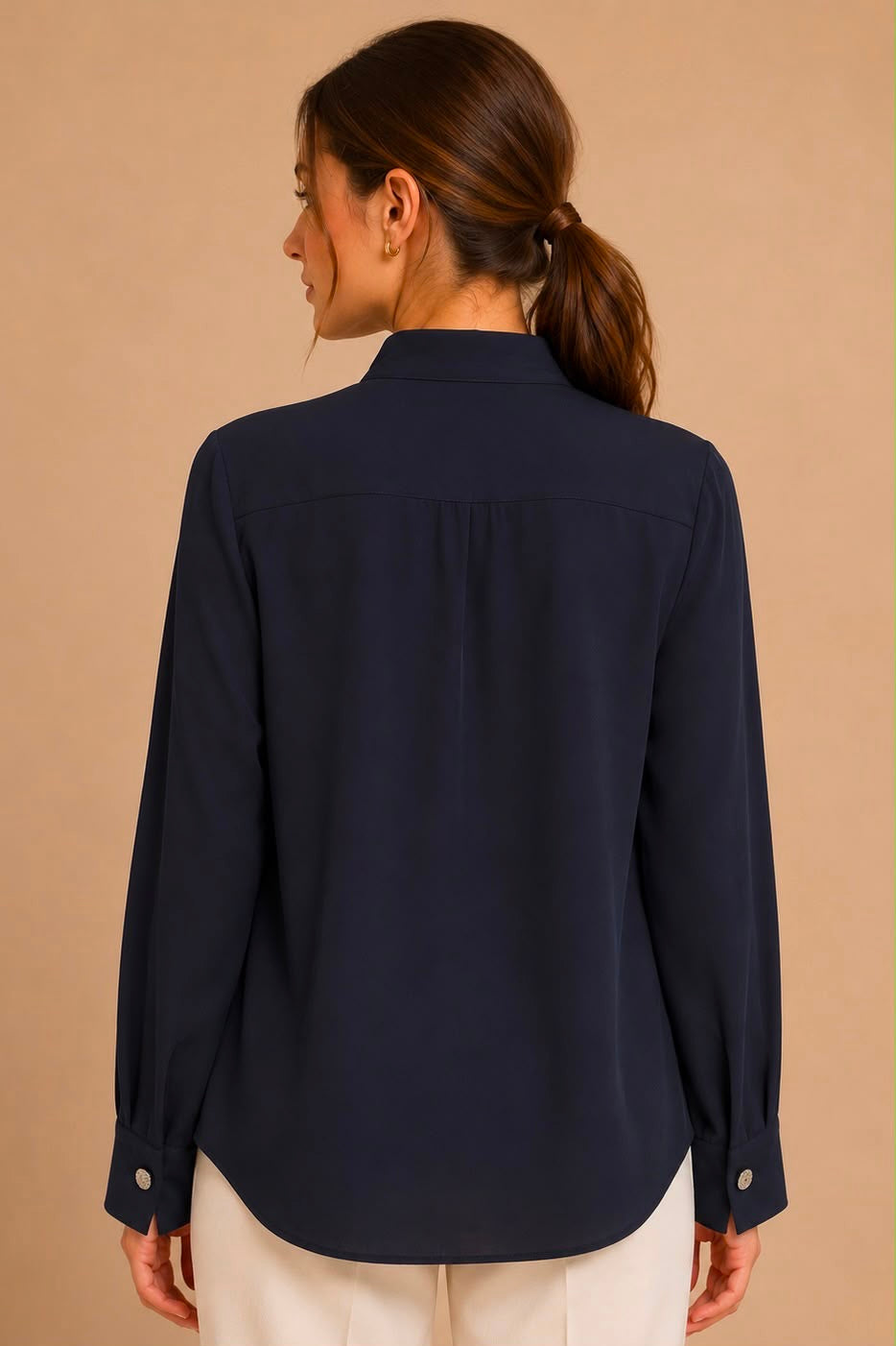 Elegant Neck Tie Blouse