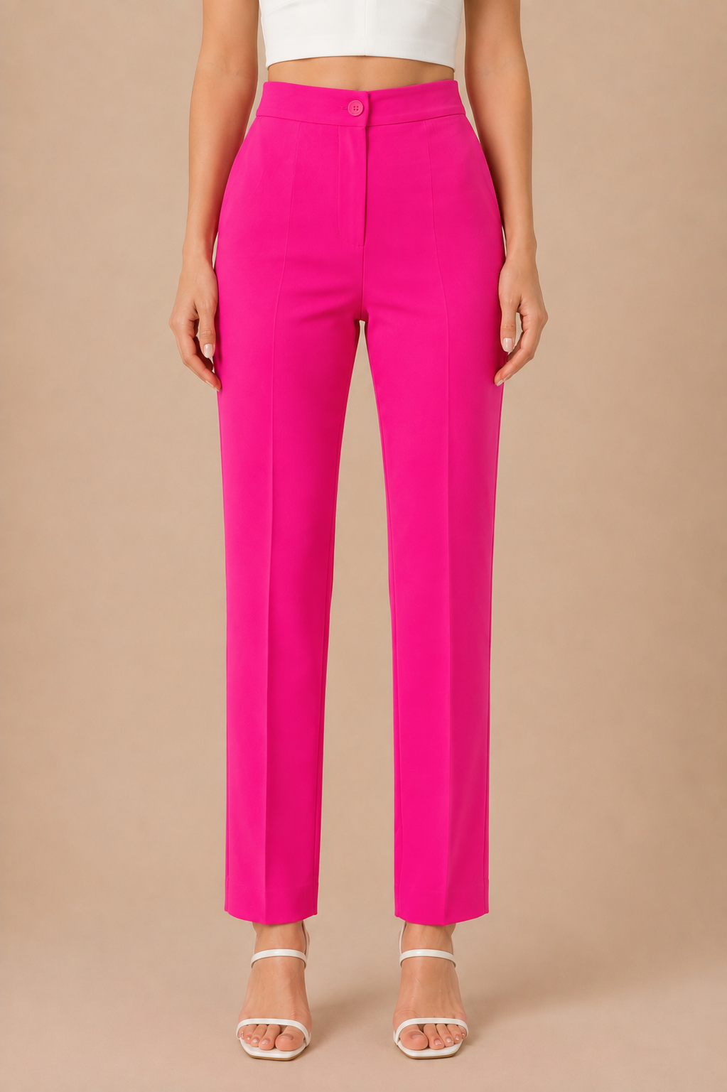 Tailored Straight-Leg Pants