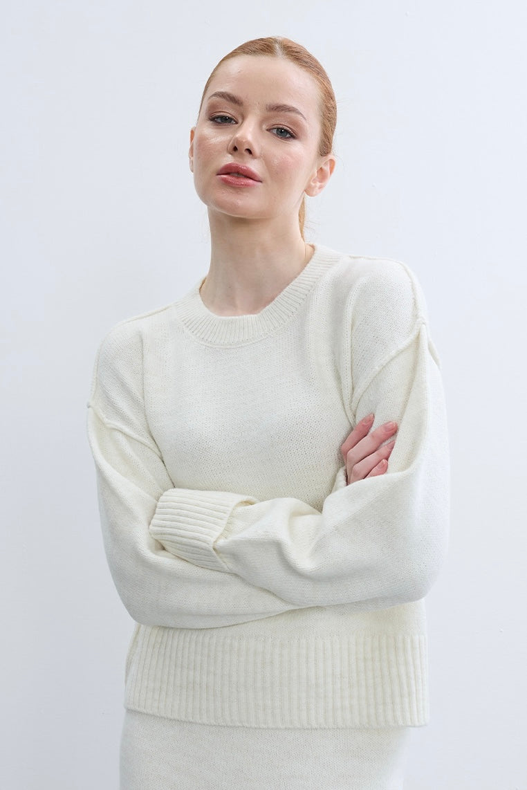 Soft Wool Textured Sweater