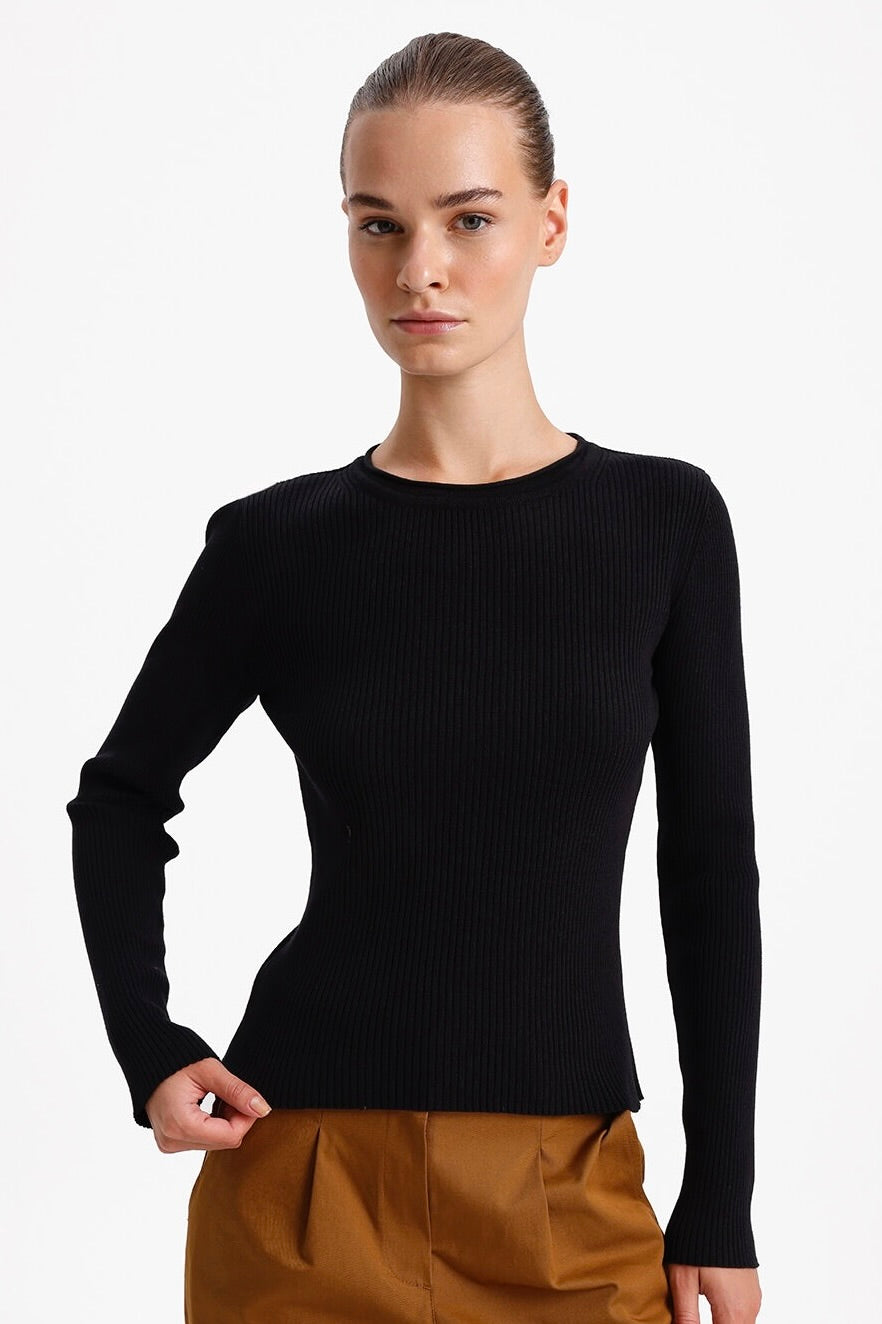 Viscose Crew Neck Sweater