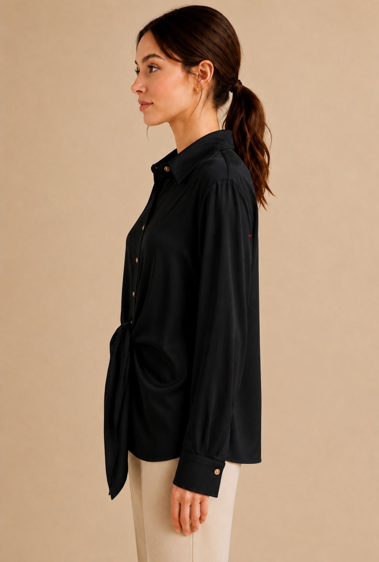 Front Tie Elegant Shirt