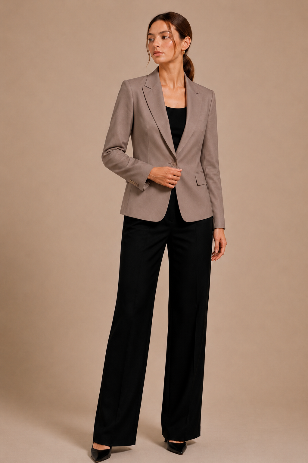 Smart Casual Single Button Tailored Blazer