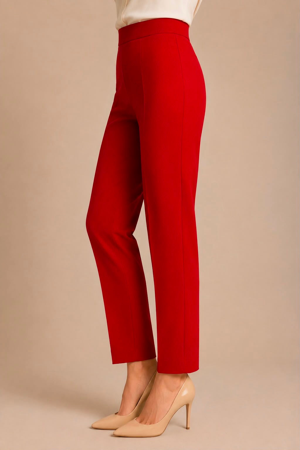 High-Waisted Tailored Pants