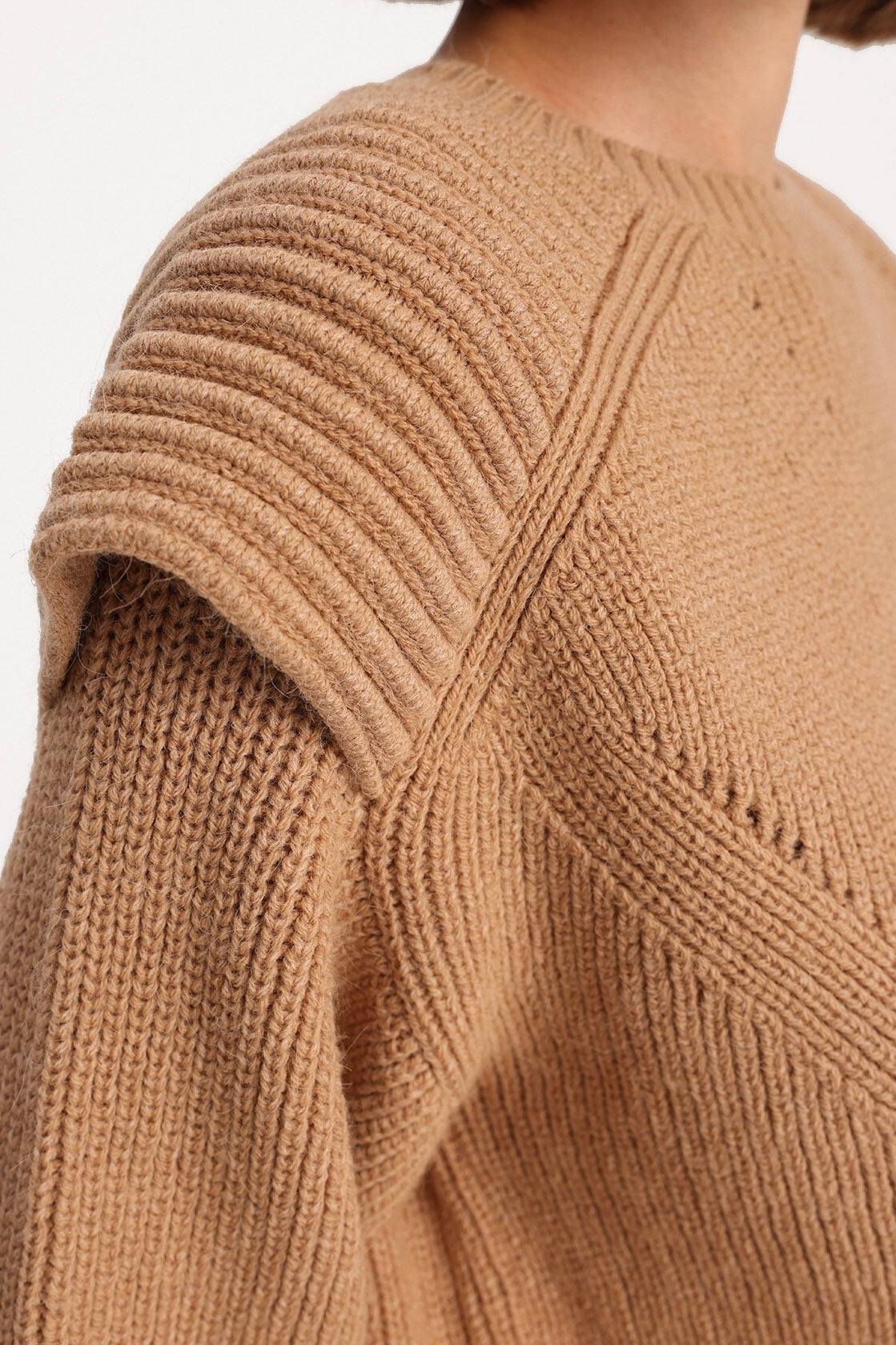 Shoulder Openwork Detailed Knitwear Sweater