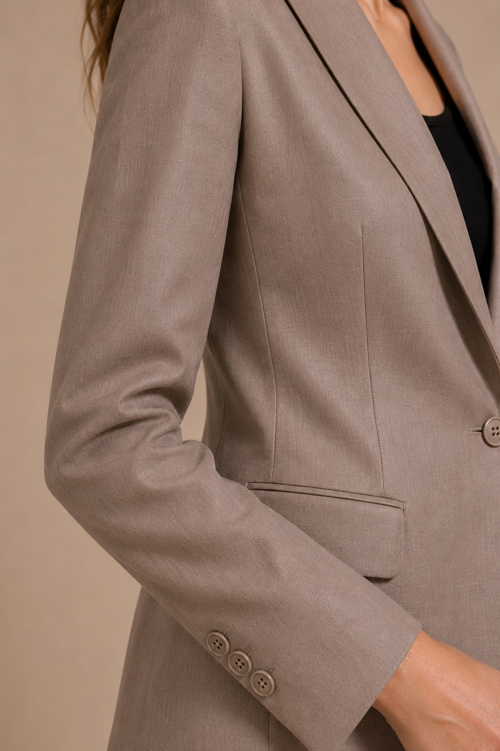 Smart Casual Single Button Tailored Blazer
