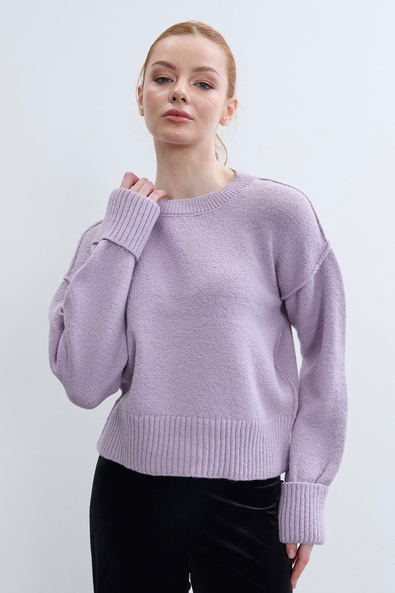 Soft Wool Textured Sweater