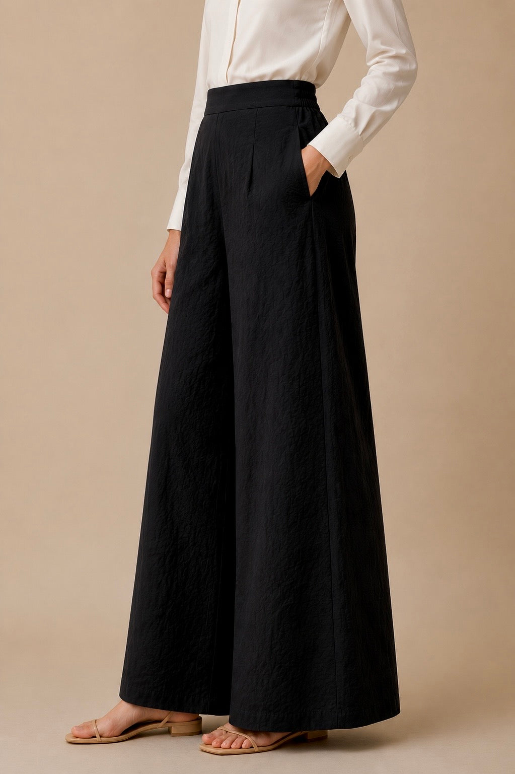High Waisted Cupra Trousers