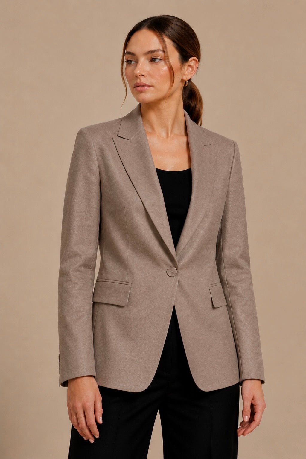 Smart Casual Single Button Tailored Blazer
