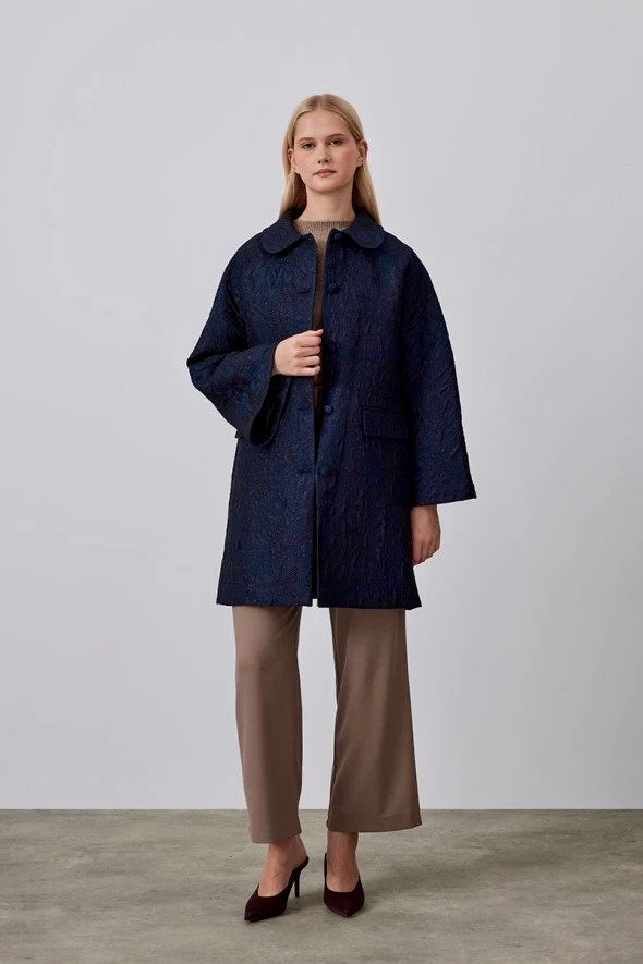 Baby Collar Jacquard Jacket