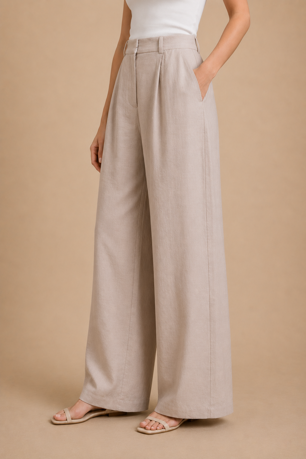 Belt Detailed Classic Trouser