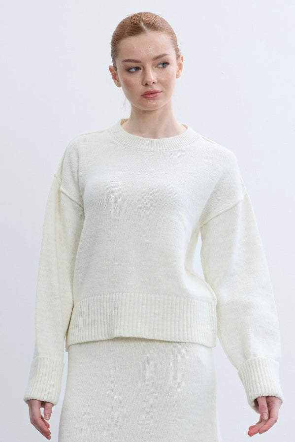 Soft Wool Textured Sweater