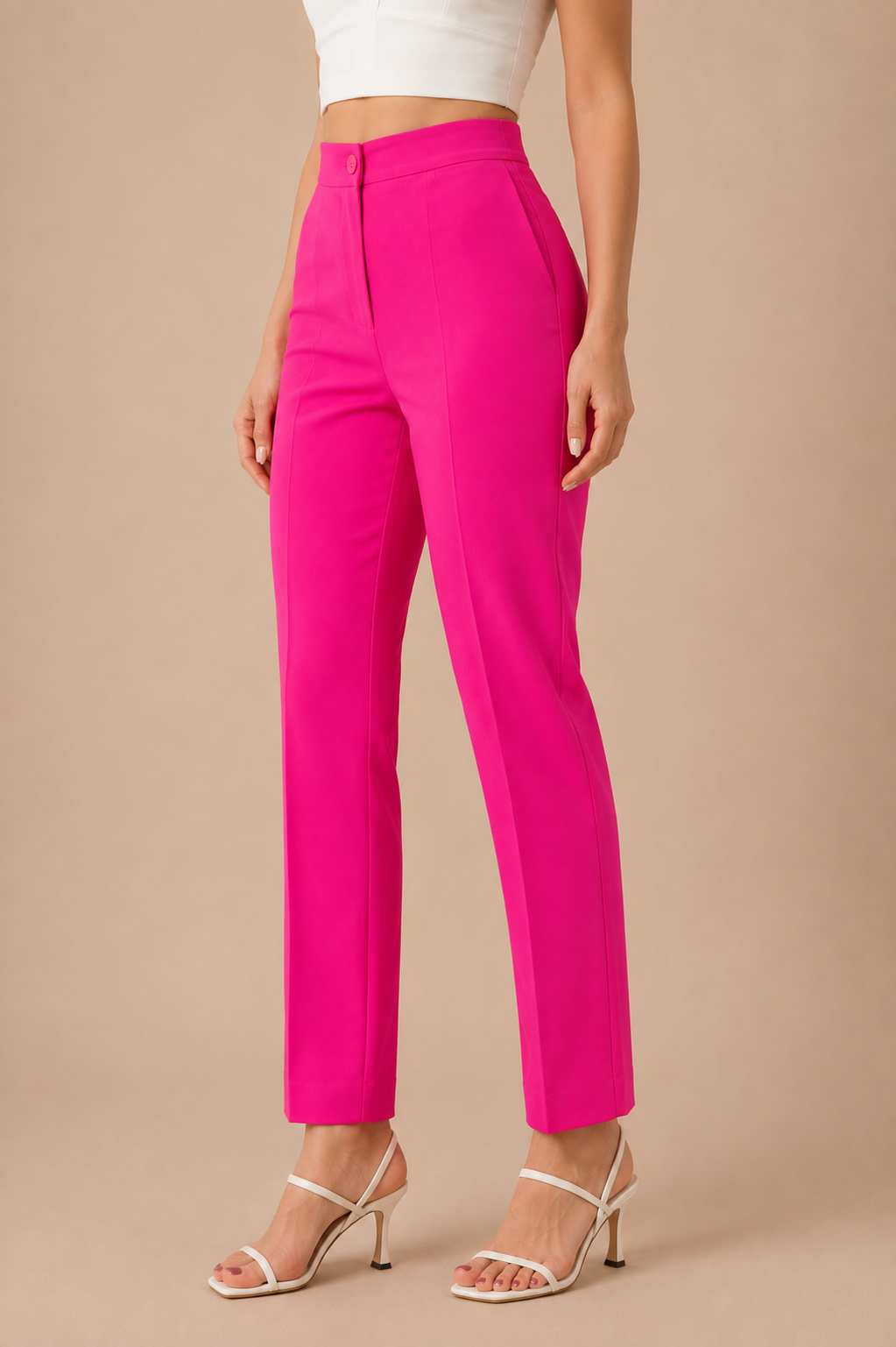 Tailored Straight-Leg Pants