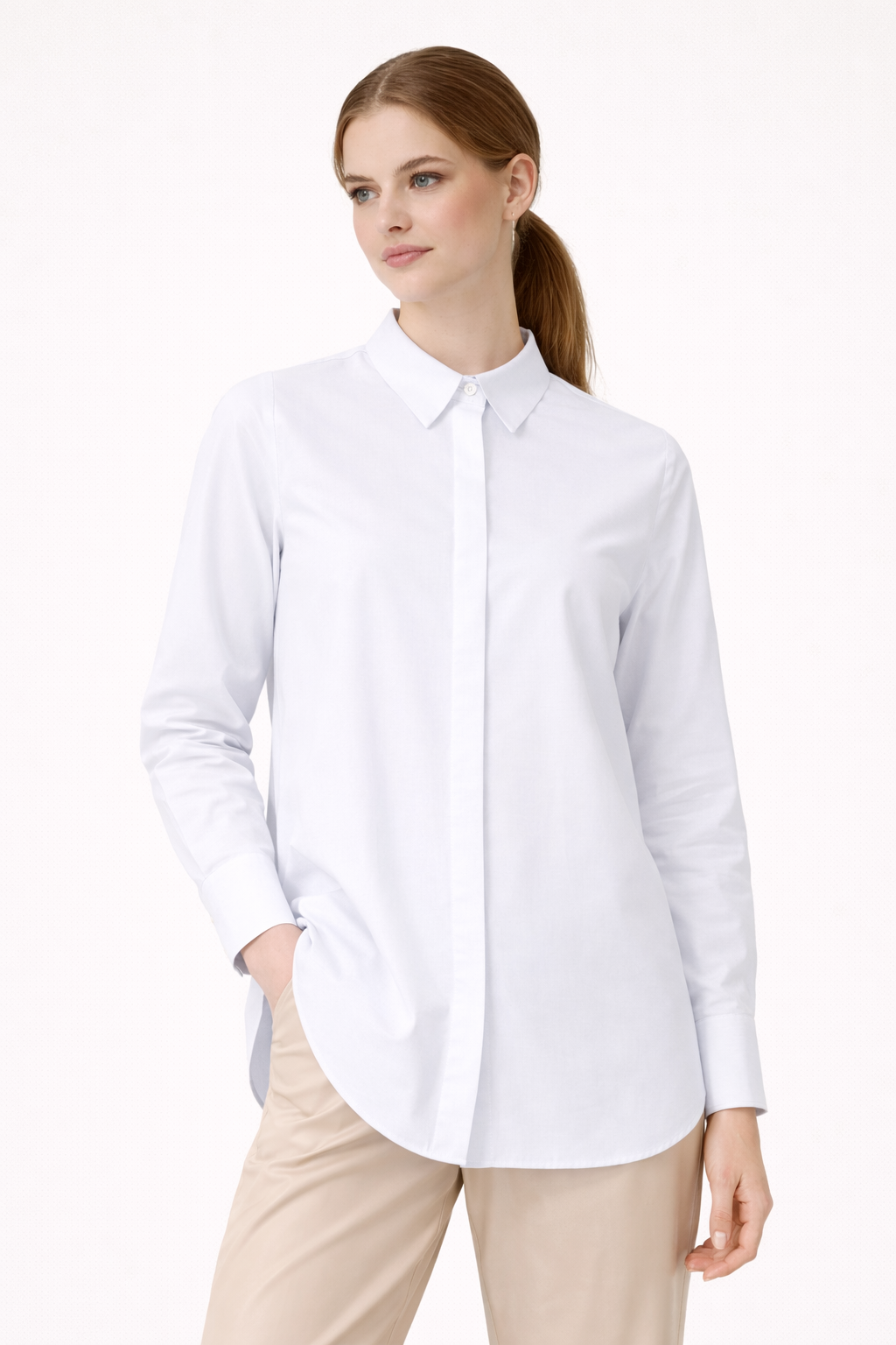 Essential Cotton Long Shirt