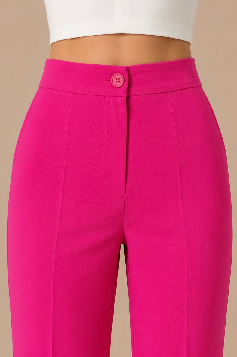 Tailored Straight-Leg Pants