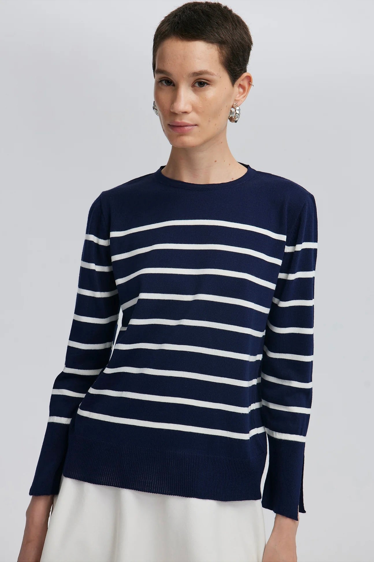 Striped Knit Sweater
