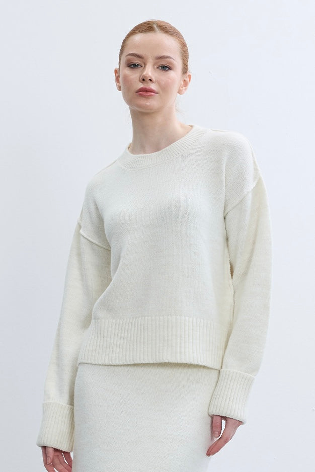 Soft Wool Textured Sweater
