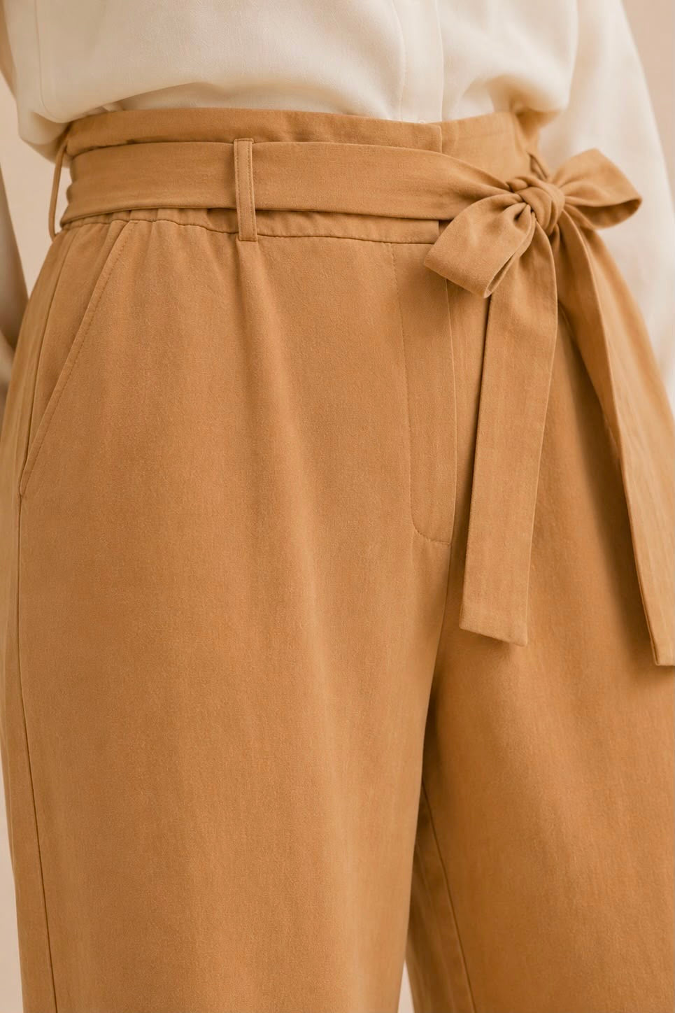 Casual Pants With Belt