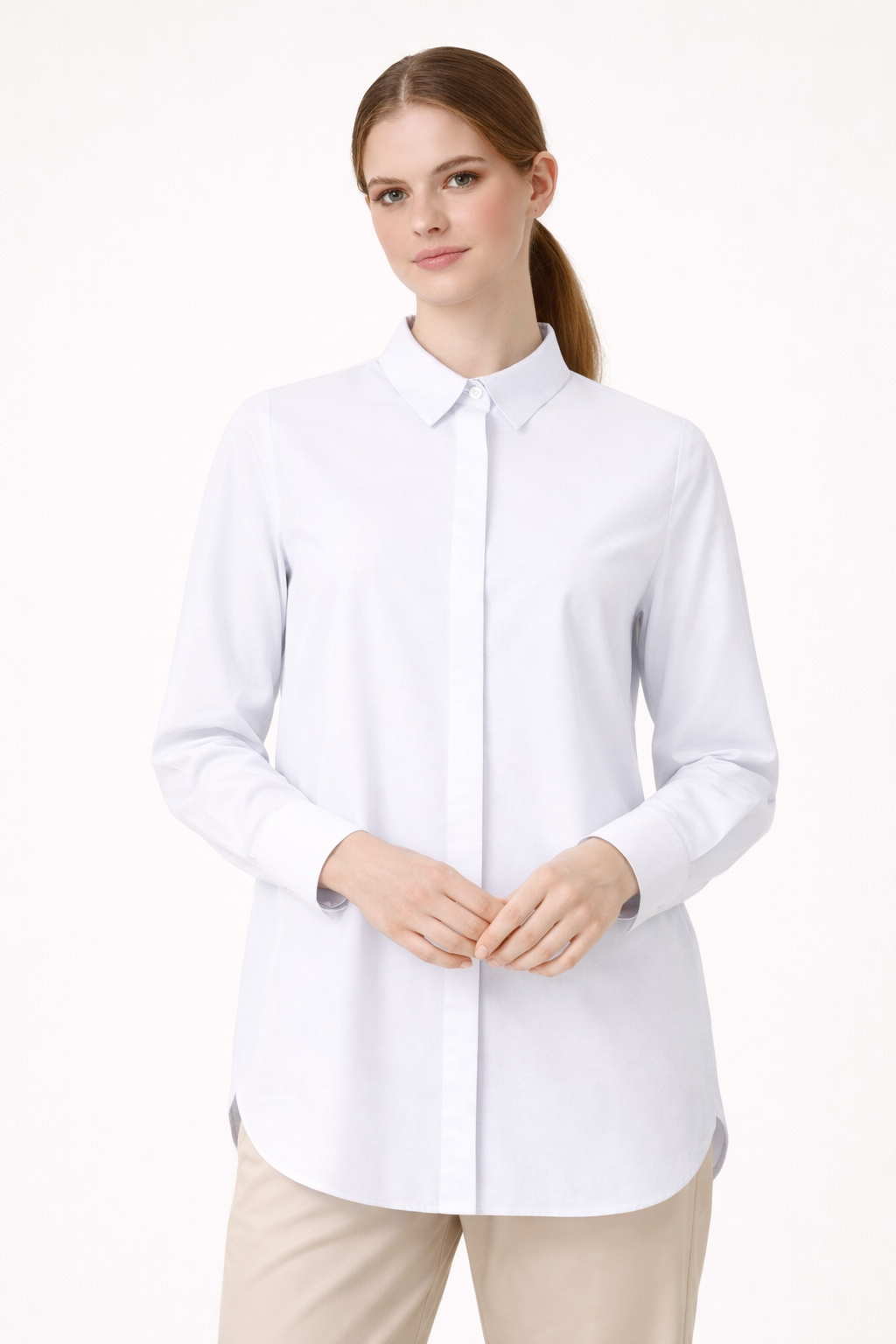 Essential Cotton Long Shirt