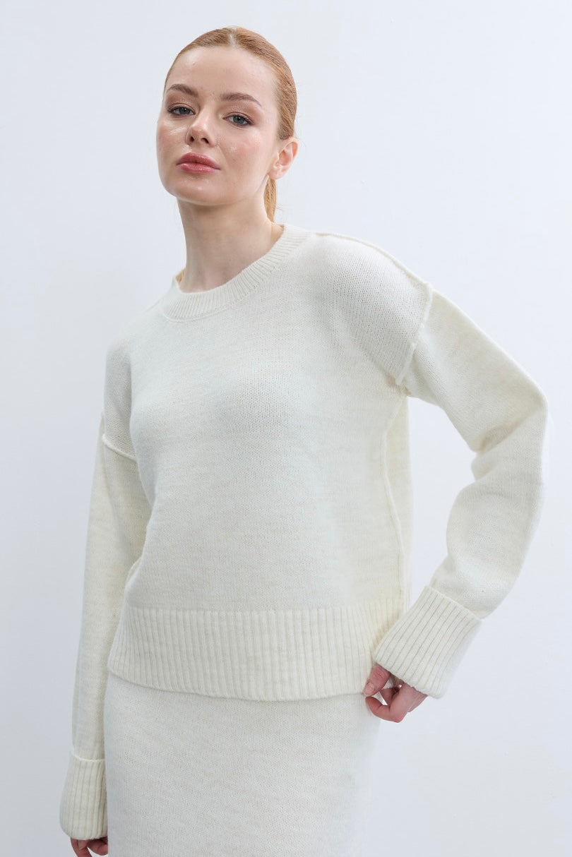 Soft Wool Textured Sweater