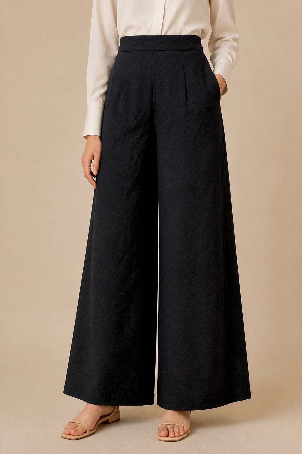 High Waisted Cupra Trousers