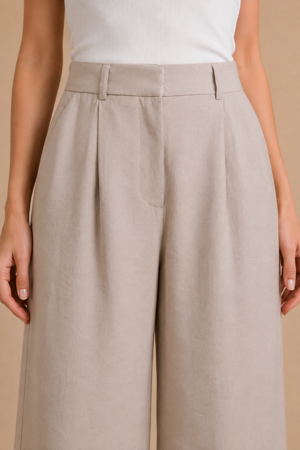 Belt Detailed Classic Trouser
