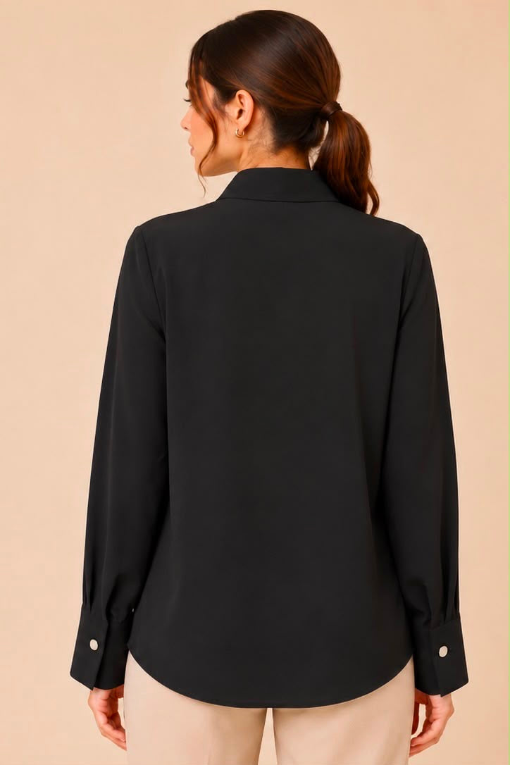 Elegant Neck Tie Blouse