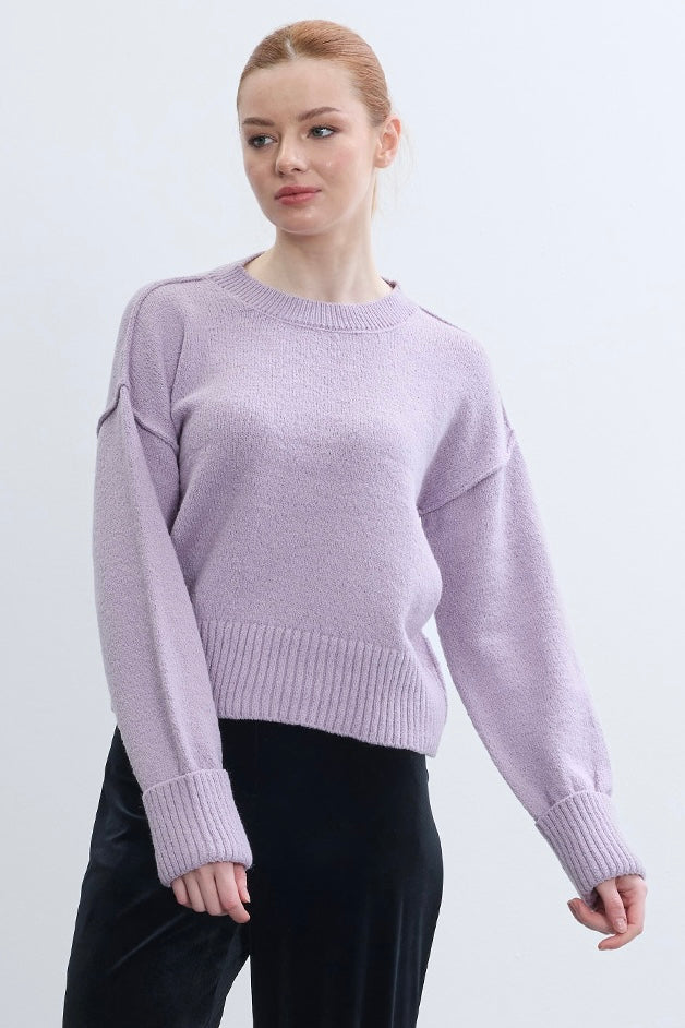 Soft Wool Textured Sweater