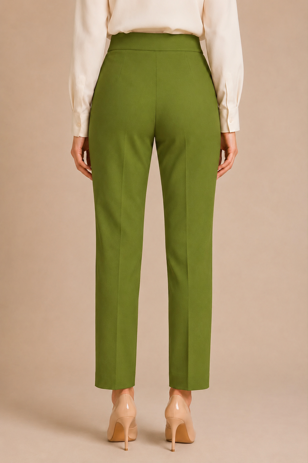 High-Waisted Tailored Pants
