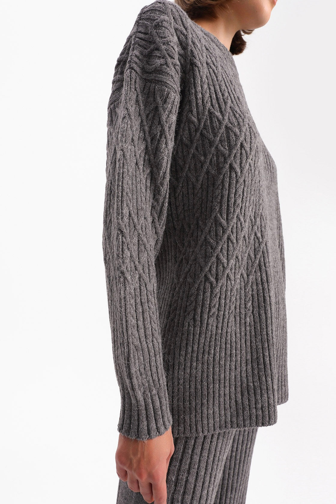 Patterned Knitted Suit