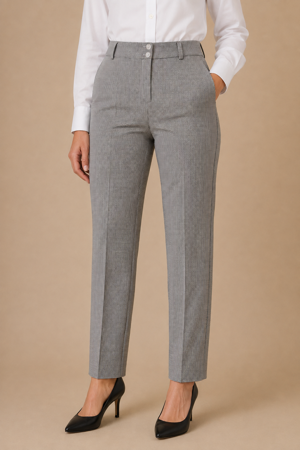 Caro Straight Pants With Buttons