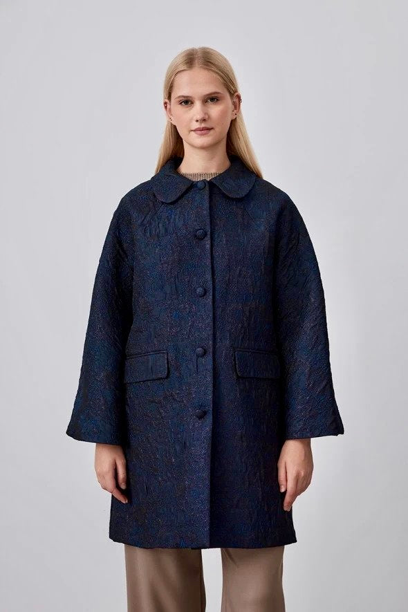 Baby Collar Jacquard Jacket
