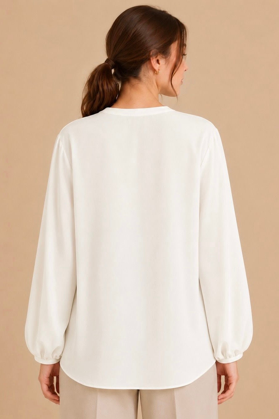 Button Detail Blouse